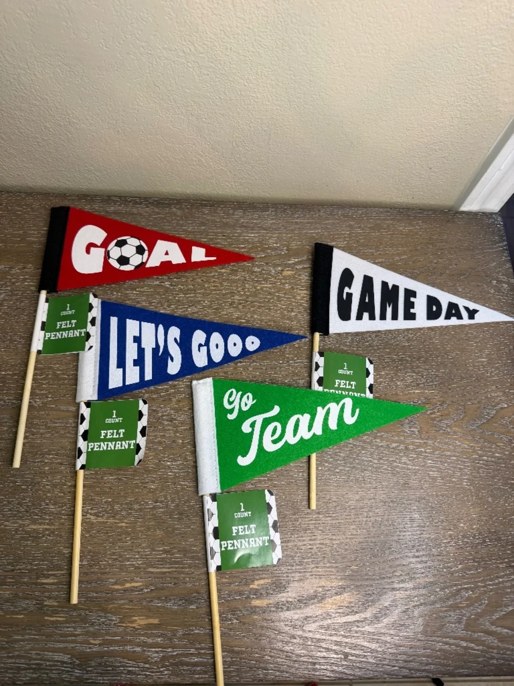 Target Soccer Felt Pennant Go Team Let’s Go Game Day Goal New